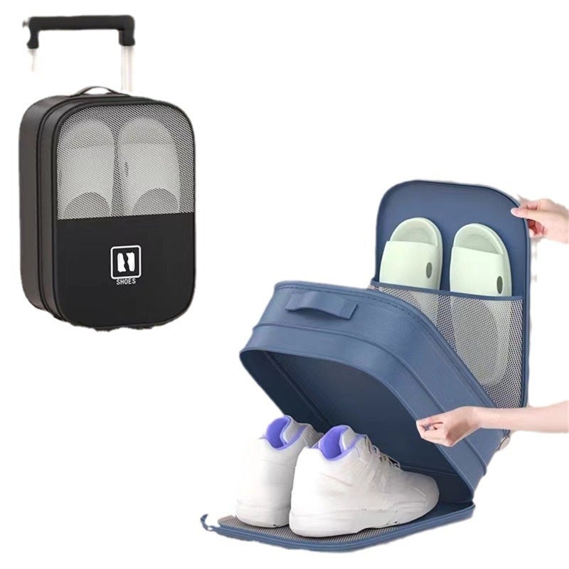 Portable Shoes Bag 24X14X30Cm Waterproof - 3-Pair Capacity Travel Shoe Organizer for Travel, Business Trip, Camping, Gym Exercise - Image 4