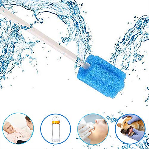 Wellgler's Disposable oral swabs,mouth swabs sponge Dental Swabs Unthreated （100pcs Blue) - Image 5