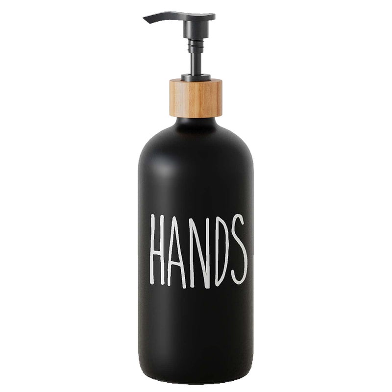 Aeakey Dish Soap Dispenser for KitchenGlass Hand Soap Dispenser Modern Farmhouse Decor for BathroomKitchen Decor - Image 2