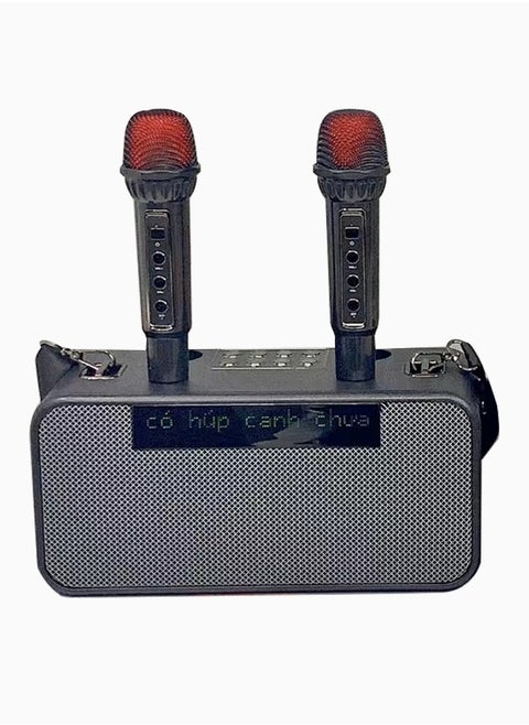 Portable Bluetooth Speaker With Lyrics Display Wireless Microphone Microphone Subwoofer K Music Stereo