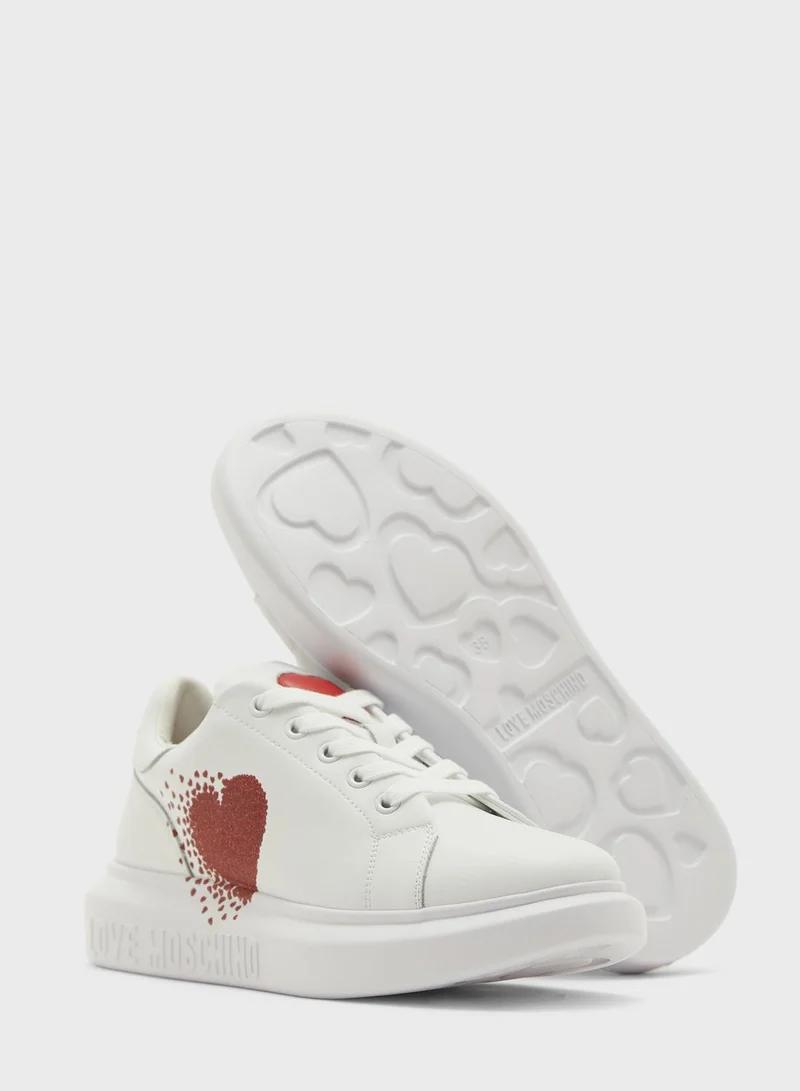 Love Moschino Logo Detailed Low Top Sneakers