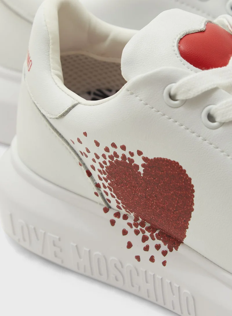 Love Moschino Logo Detailed Low Top Sneakers