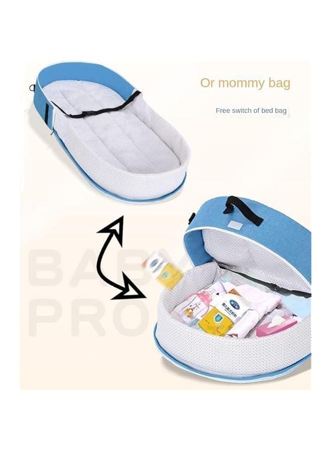 HOOKOR Durku Travel Bassinet - Folding Portable Bassinet with Net and Awning, in Bed Bassinet for Baby, Portable Baby Bed for Camping, Easy to Fold and Lightweight,Washable (Pink) - Image 3