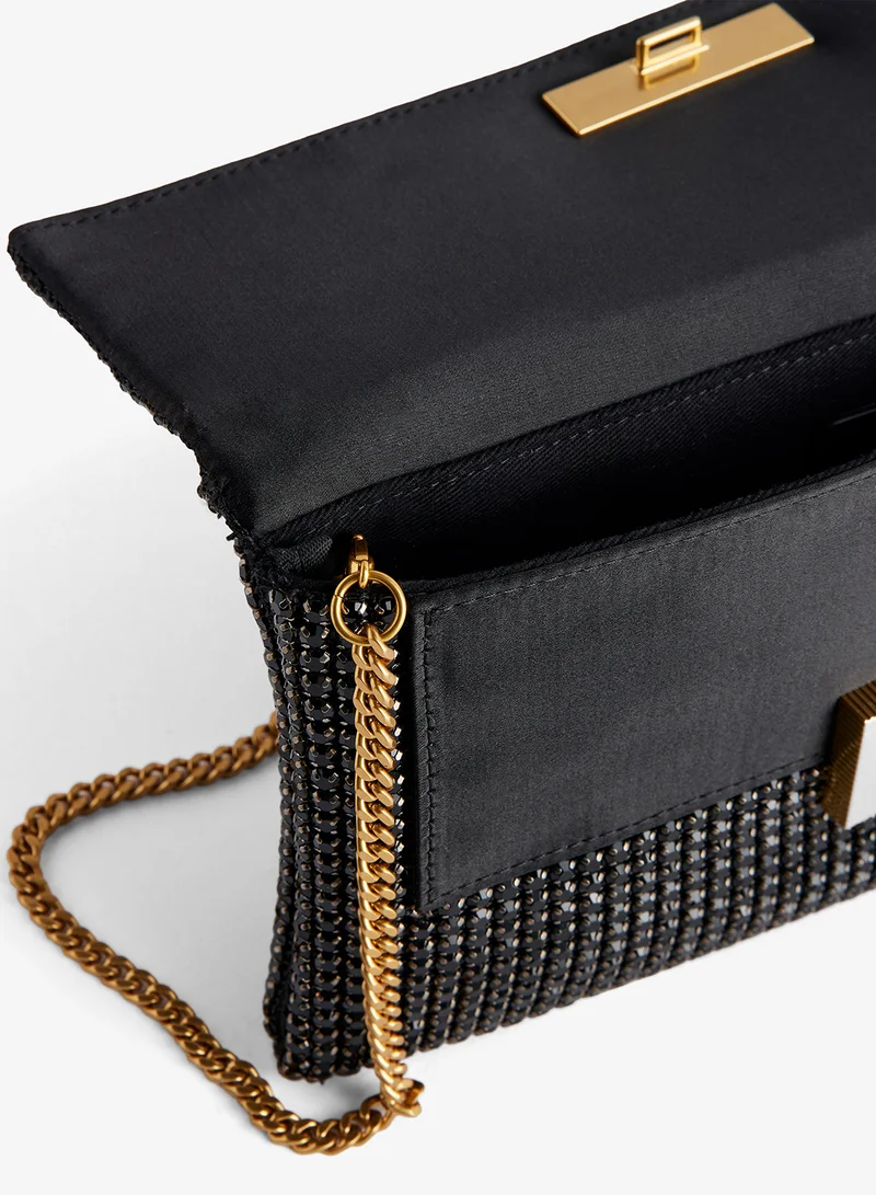 Ted Baker  Kristn Crystal Long Fold Over Crossbody for Women | Best Price UAE