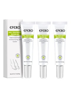 efero 3 Pack Nail Treatment Repair Gel Nail Repair Cream for Restores Appearance of Discolored or Damaged Nails (20g x 3)  - Image 1