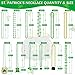 EOBOH 144PCS St Patricks Day Necklace Beads 11 Kinds of St Patricks Beads Metallic Irish Shamrock Beer Mug Coins Pendants Accessories St Patricks Necklaces Bulk for Parade Party Supplies Favors - Image 4