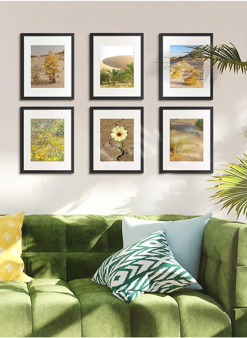 A3 black photo frames, 6 pieces (30x40)