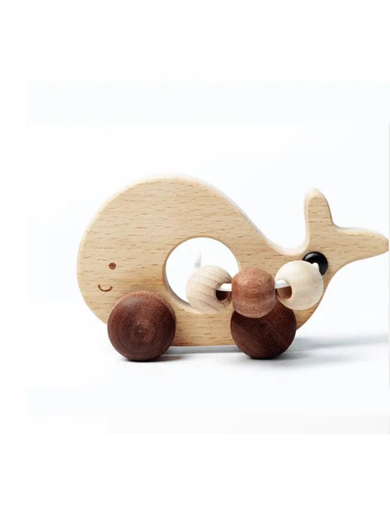 Ariro WOODEN RATTLE - WHALE - Image 1