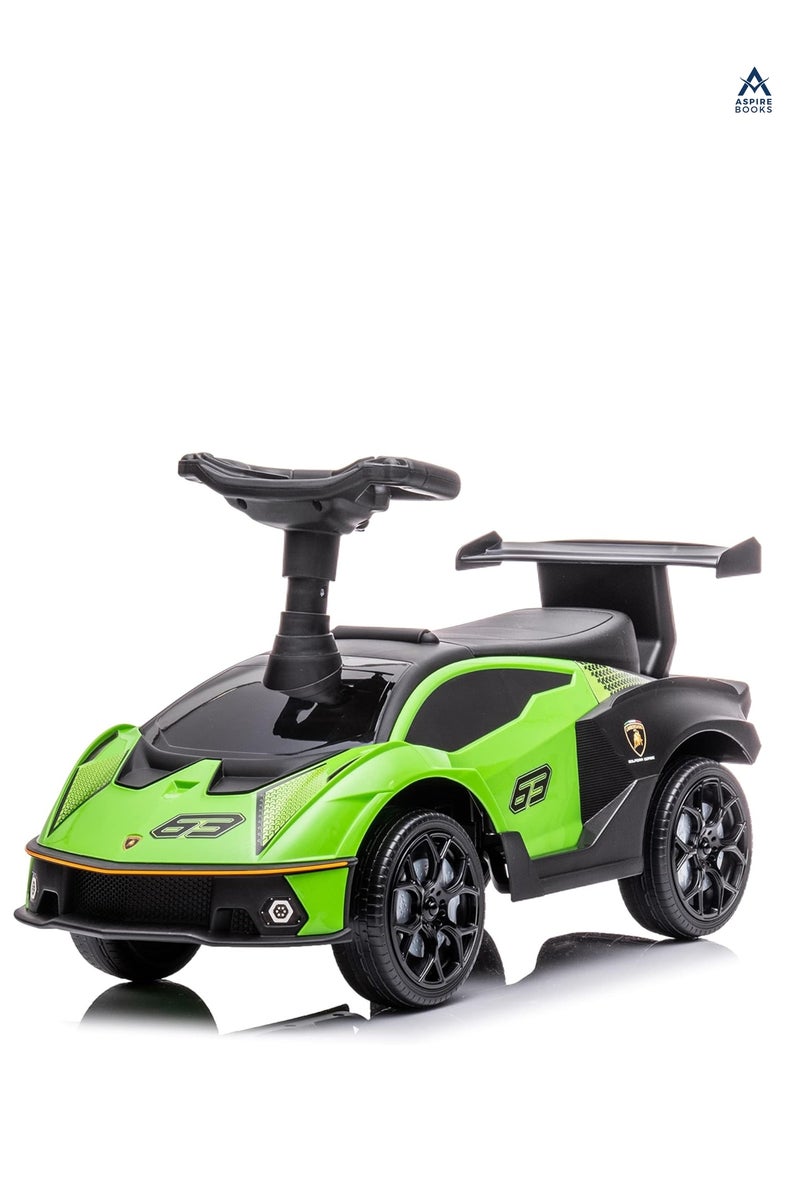 Aspire Premium Quality Kids Lamborghini Ride on Car 660 Green - Max. 25 kg - Plastic Children's Toy -From 12 Months - Image 1