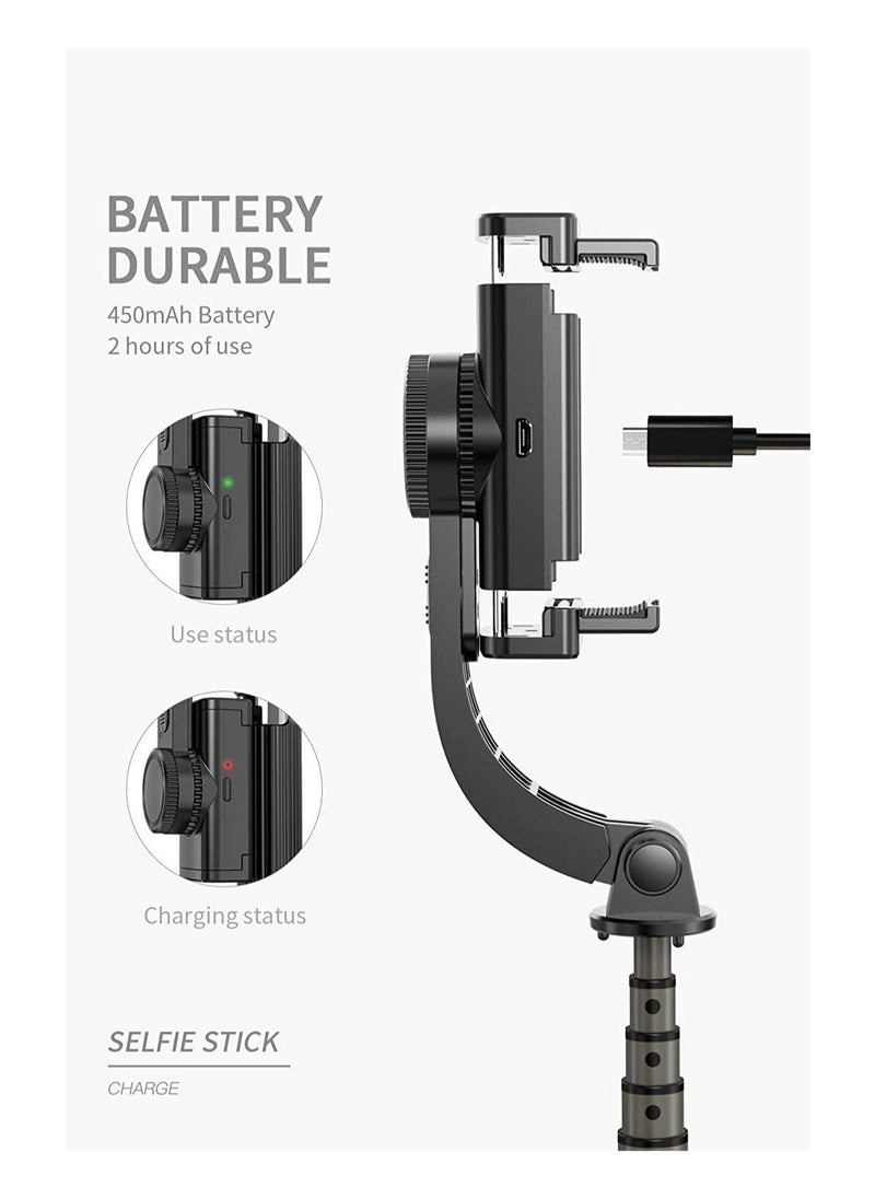 Raxoom Gimbal Stabilizer for Smartphone L08 Handheld Gimbal with 360°Auto Balance Remote Wireless Bluetooth Selfie Stick Pan-tilt Tripod with Built-in Bluetooth Remote  - Image 3