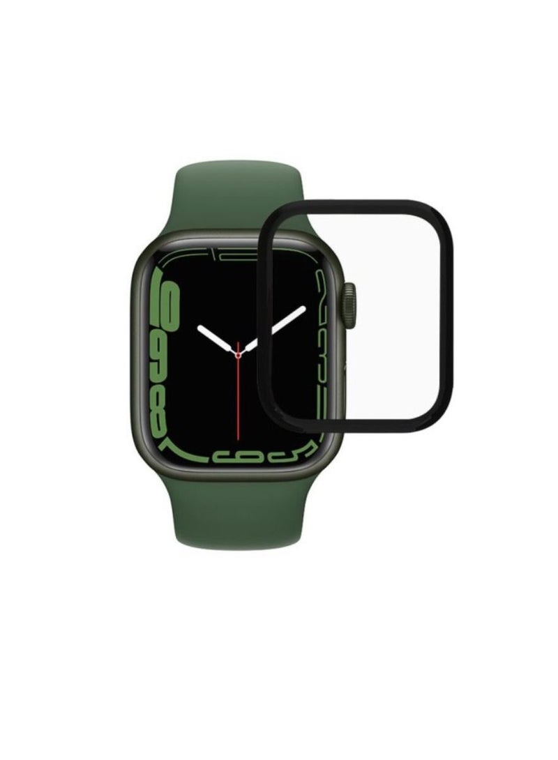 Digi Core واقي شاشة من الزجاج المقسى iWatch متوافق مع سلسلة ساعات Apple 45 مم، غطاء مقاوم للخدش رفيع للغاية لساعة iWatch، واقي شاشة شفاف من الزجاج المقسى ثلاثي الأبعاد مقاوم للماء - Image 1