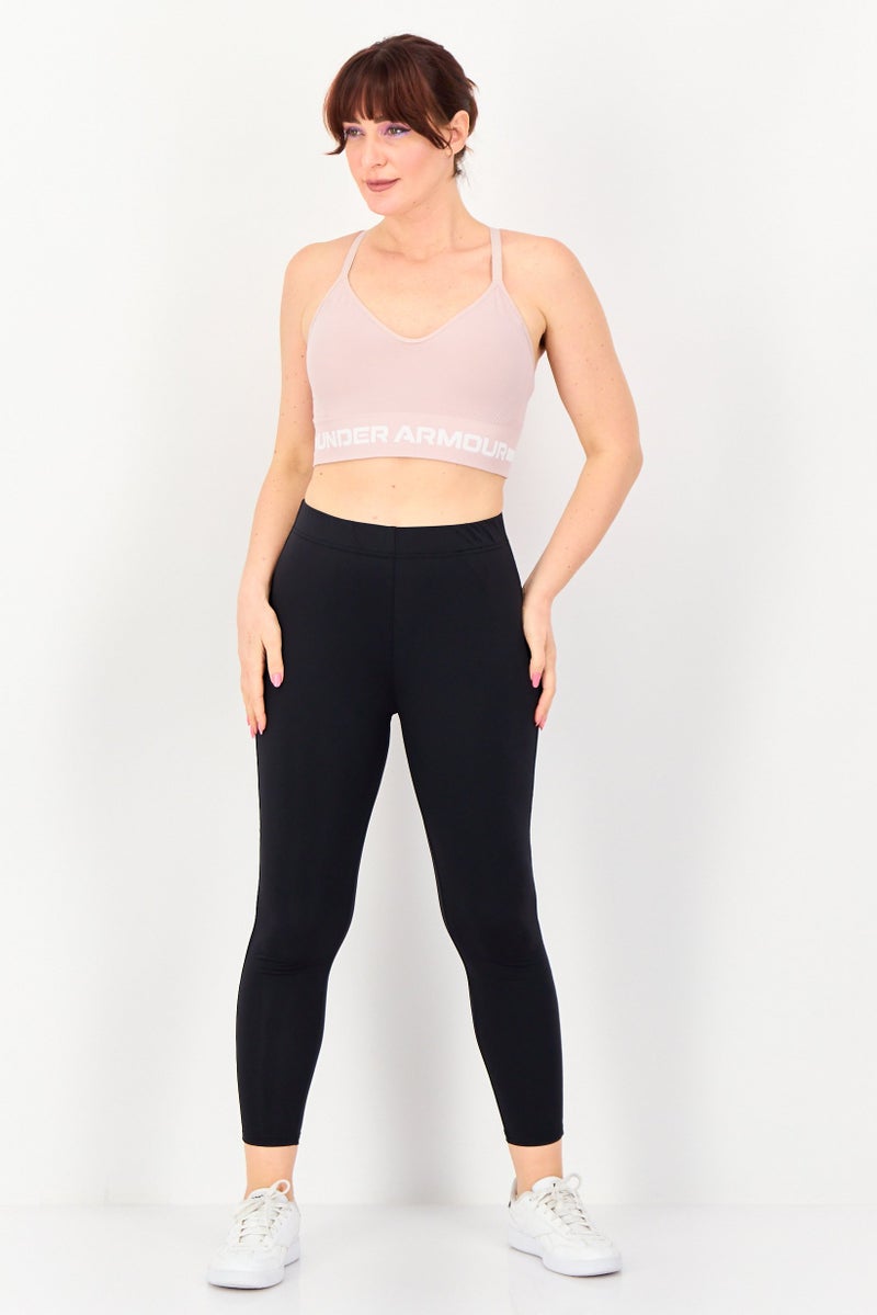 UNDER ARMOUR Women Lightly Padded Training Sports Bra, Light Pink - Image 4