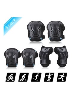 Set Of 6 Protector Kit Knee And Elbow Pads Wrist Guards M 30x4x18cm