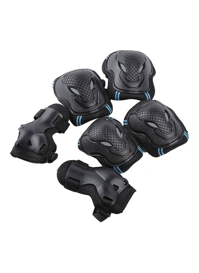 NIBEMINENT - Set Of 6 Protector Kit Knee And Elbow Pads Wrist Guards M 30x4x18cm - Image 1