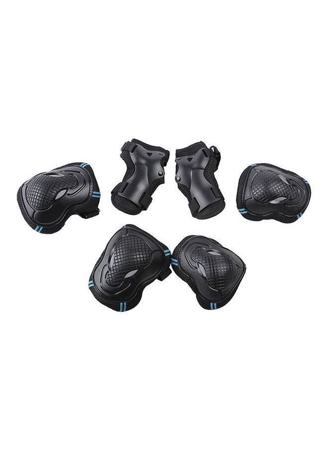 NIBEMINENT - Set Of 6 Protector Kit Knee And Elbow Pads Wrist Guards M 30x4x18cm - Image 1