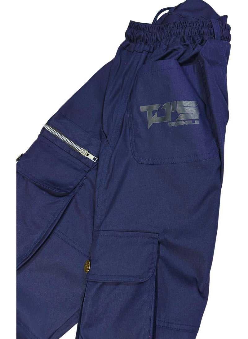 TJ's Originals PREMIUM NAVY BLUE CARGO PANTS - Image 4