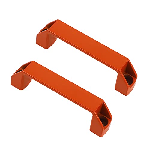 Rrina 2Pcs Aluminium Alloy Rectangular Pull Handle for 30 Series European Standard Aluminum Extrusion Profile (Orange) - Image 3