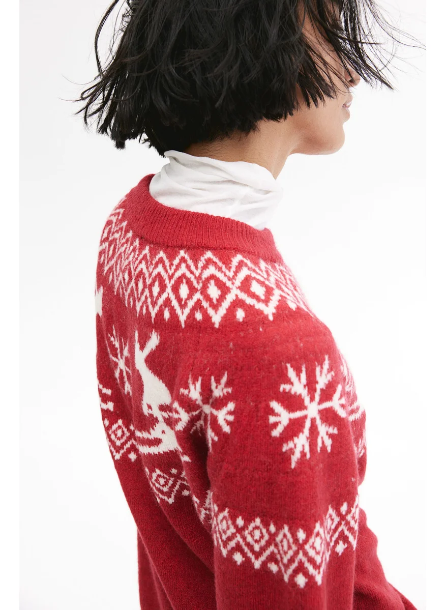 اتش اند ام Jacquard-Knit Jumper