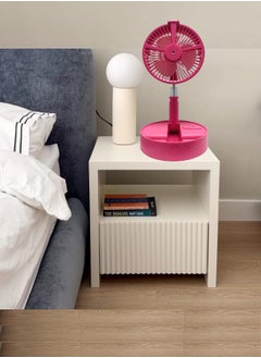 DOCKCASE Portable Folding Hydrating Fan USB Electric Fan-Red  - Image 3