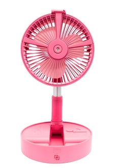 DOCKCASE Portable Folding Hydrating Fan USB Electric Fan-Red  - Image 1