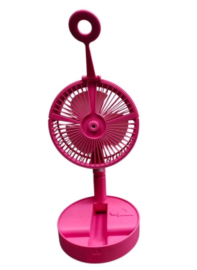 DOCKCASE Portable Folding Hydrating Fan USB Electric Fan-Red  - Image 4