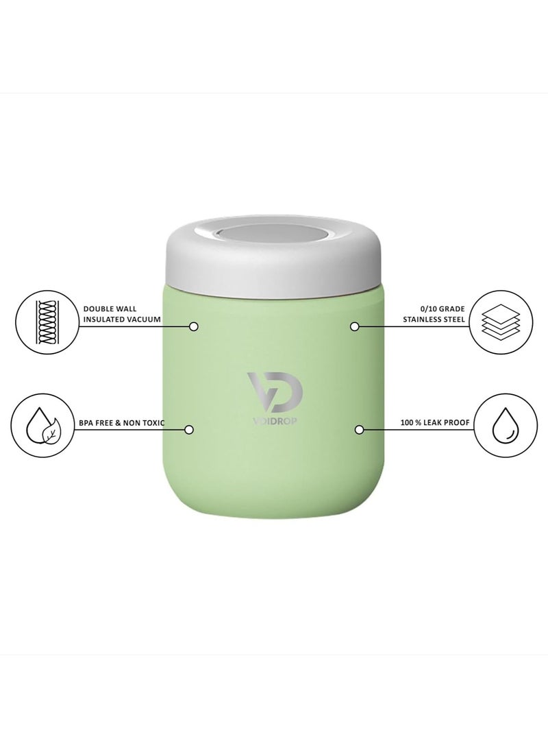 500ml Insulated Food jar Stainless Steel Thermos lunch box for kids Vacuum Insulated Food Jar Pistachio Green - Image 2
