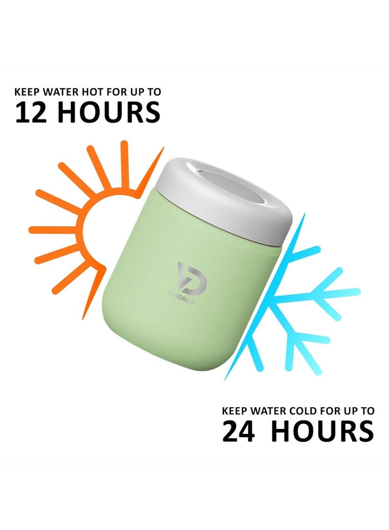 500ml Insulated Food jar Stainless Steel Thermos lunch box for kids Vacuum Insulated Food Jar Pistachio Green - Image 4