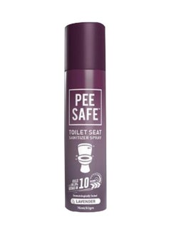 PEE SAFE Dermatologically Tested Lavender Scent Toilet Seat Sanitizer Spray Clear 75 ml 8908010245126  - Image 1