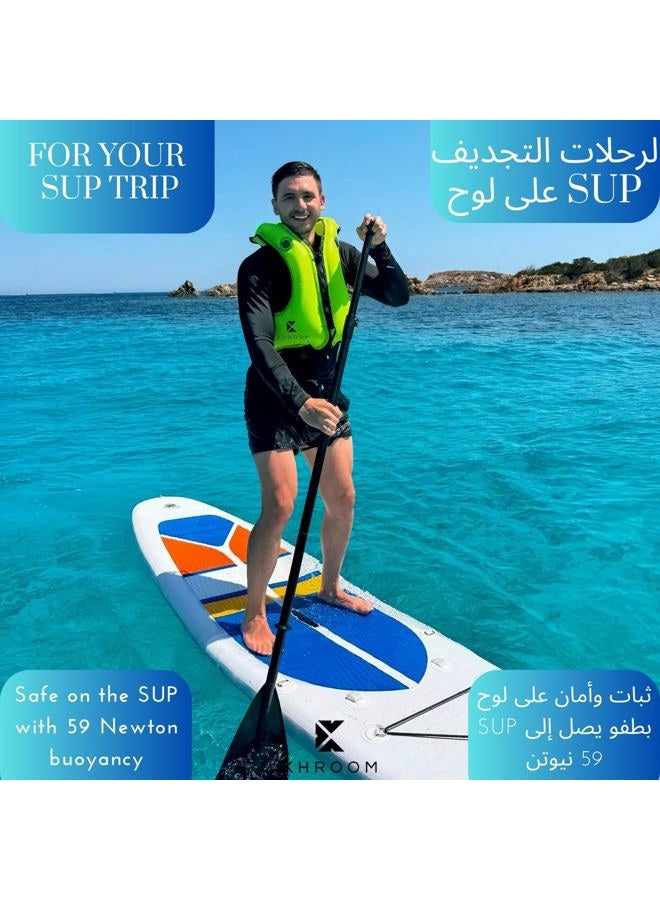 Khroom Inflatable Snorkel Vest for Adults and Teens | 150–190 cm Height | up to 100 kg | Complies with strict EU standard | Buoyancy Jacket for Snorkeling and SUP – Lightweight Snorkel Vest (Red) - Image 3