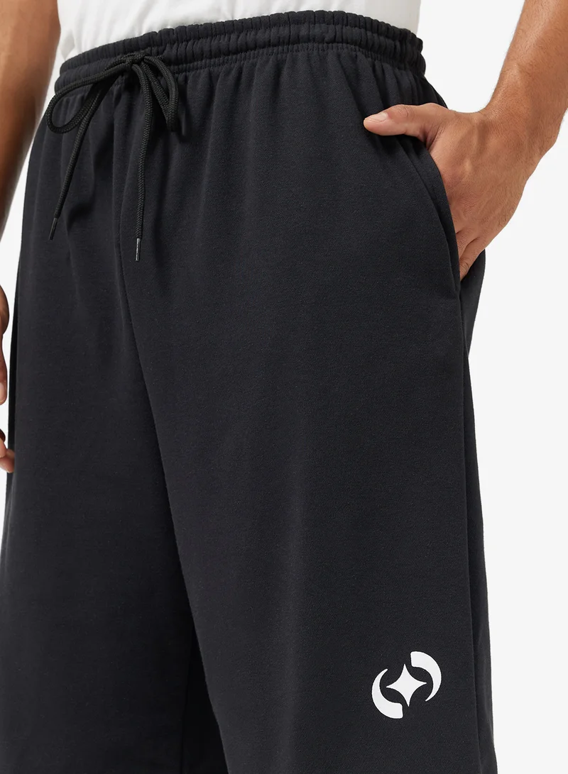 سفنتي فايف Graphic Print Baggy Shorts