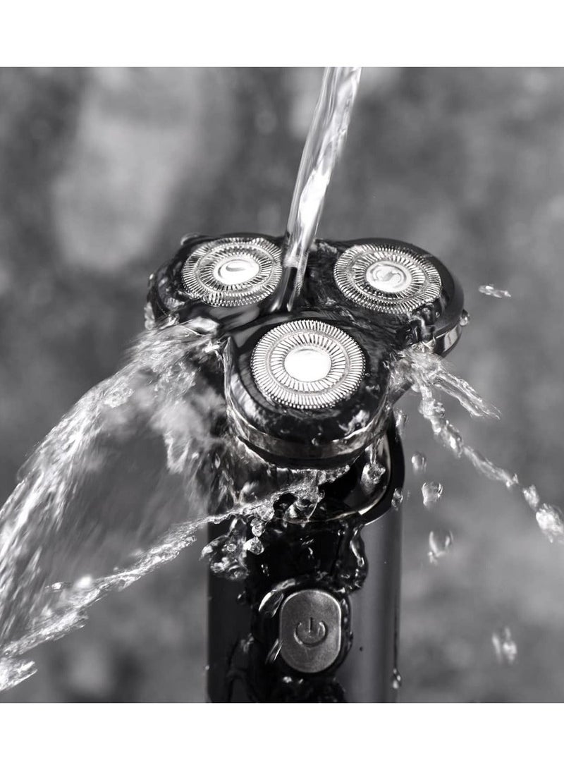 دينكس ماكينة حلاقة كهربائية للرجال قابلة لإعادة الشحن ومحمولة دوارة مع USB لاسلكية لماكينة حلاقة الوجه ومجموعة أدوات العناية بالحلاقة DX1368 - Image 3