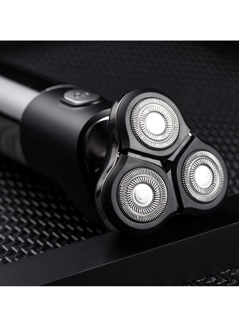 دينكس ماكينة حلاقة كهربائية للرجال قابلة لإعادة الشحن ومحمولة دوارة مع USB لاسلكية لماكينة حلاقة الوجه ومجموعة أدوات العناية بالحلاقة DX1368 - Image 4