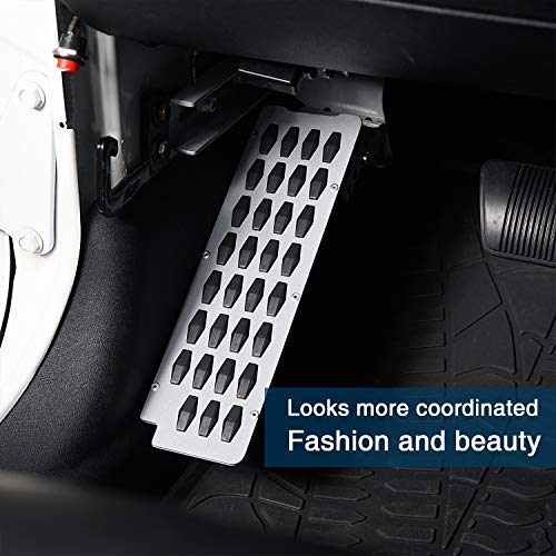 V8 GOD Wrangler JK Dead Pedal Left Side Foot Rest Kick Pad Panel for Jeep Wrangler 2007-2018 JK & JKU Unlimited - Image 3