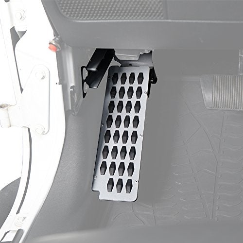 V8 GOD Wrangler JK Dead Pedal Left Side Foot Rest Kick Pad Panel for Jeep Wrangler 2007-2018 JK & JKU Unlimited - Image 1