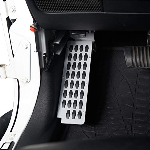 V8 GOD Wrangler JK Dead Pedal Left Side Foot Rest Kick Pad Panel for Jeep Wrangler 2007-2018 JK & JKU Unlimited - Image 2