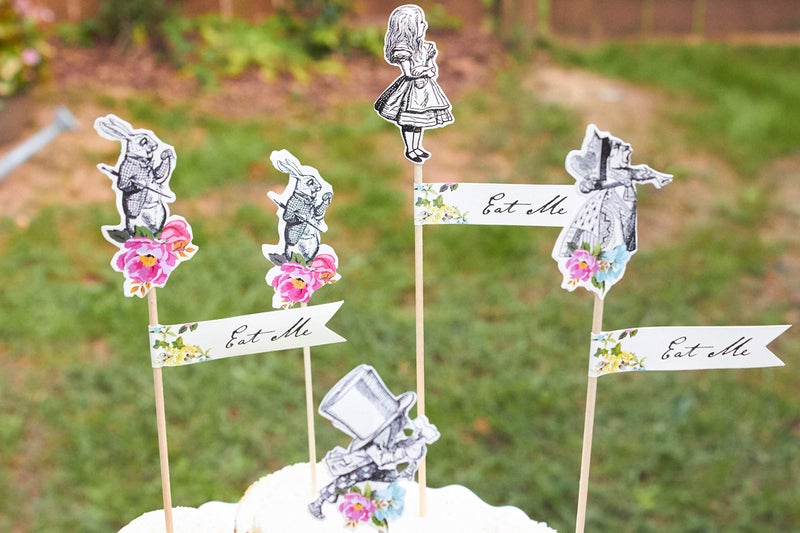 Talking Tables Alice In Wonderland Party Supplies | Canape Picks or Cake Decorations | Great For Mad Hatter Tea Party, Birthday Party And Baby Shower | 12 Pack - Image 5