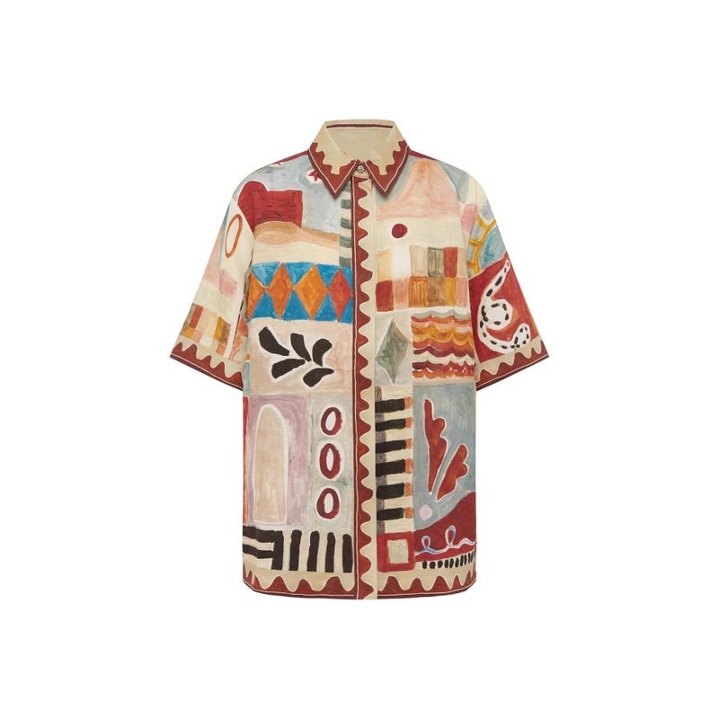Women's Fashion Linen Printed Tracksuit Set - Image 5
