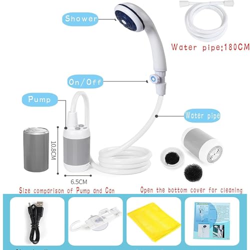 Iron Hammer Portable Shower Camping Shower Outdoor Shower Handheld Electric Shower - Image 2