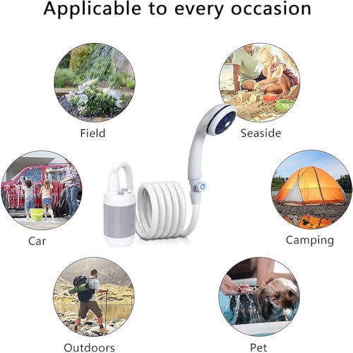 Iron Hammer Portable Shower Camping Shower Outdoor Shower Handheld Electric Shower - Image 4