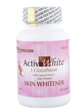 Active White Glutathione Skin whitening 60 Capsules Active White Glutathione Skin whitening 60 Capsules