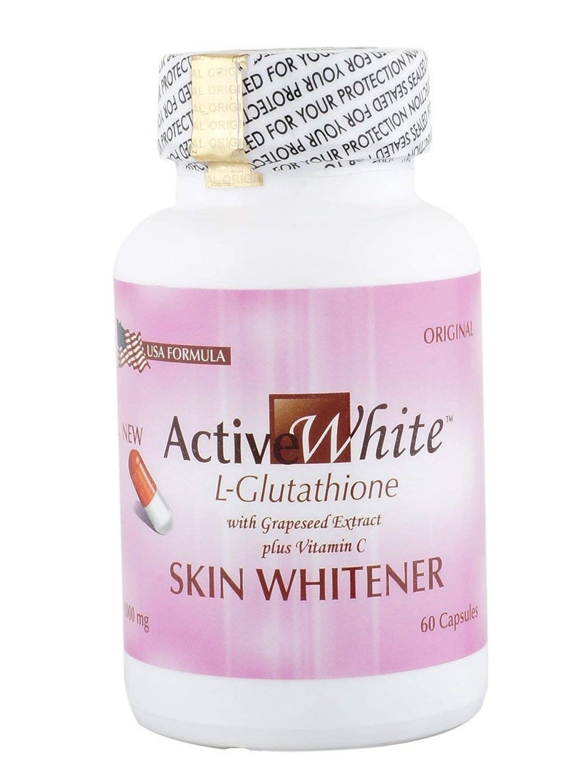 Active White - Active White Glutathione Skin whitening 60 Capsules - Image 1