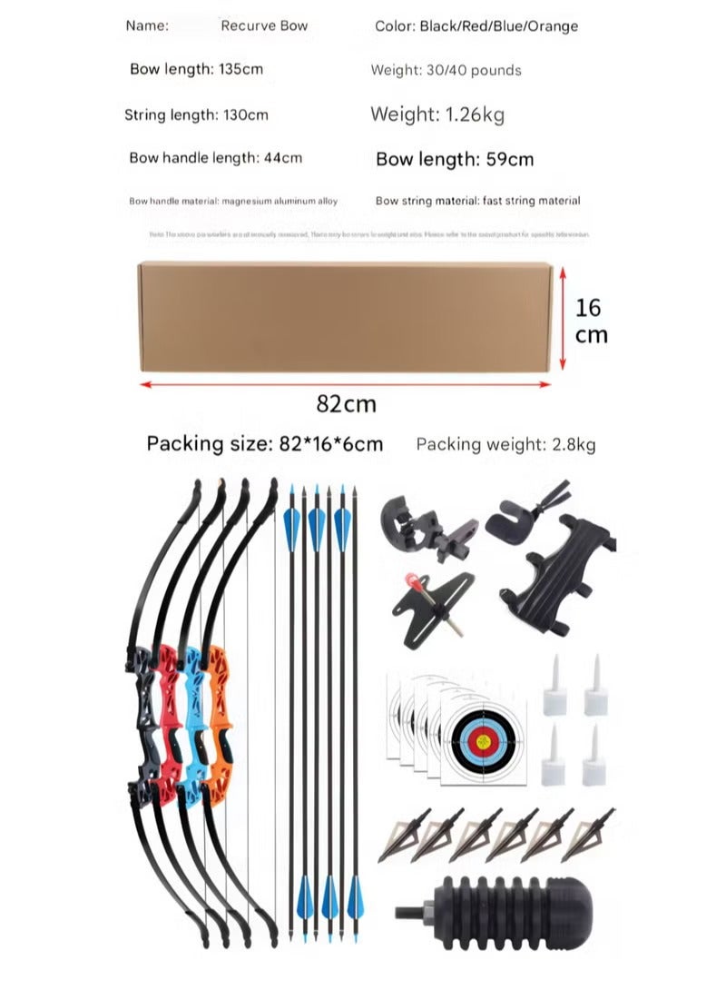 Gasin Recurve Sports Archery Set – 30 lbs Training Bow with Arrows & Accessories, Outdoor Practice Kit for Beginners & Adults - Image 5