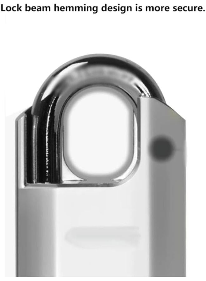 Small Silver Zinc Alloy Padlock with 4 Keys for Outdoor Shed Locker Fence Storage - Image 5