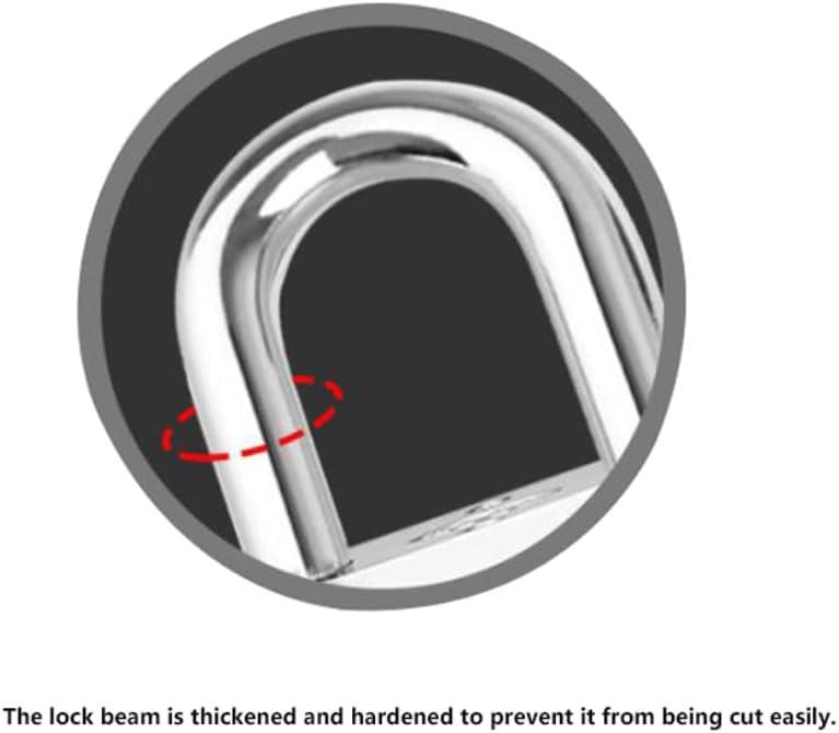 Small Silver Zinc Alloy Padlock with 4 Keys for Outdoor Shed Locker Fence Storage - Image 4