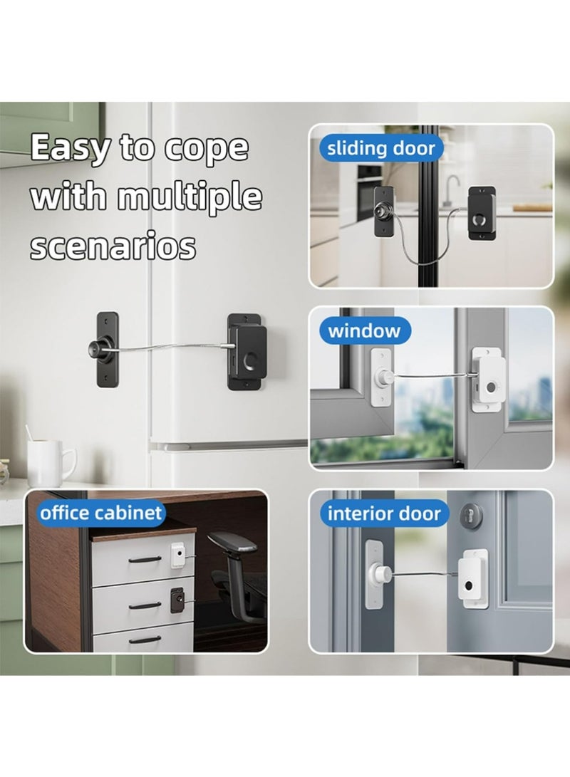 Smart Fingerprint Fridge Lock - Child Proof Cabinet Locks and Refrigerator Locks, No-Drill Adhesive Installation, for Fridge, Cabinet and Drawers - Image 4