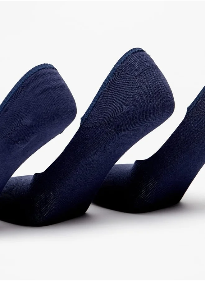 دوتشيني Men's Solid No Show Socks - Set of 3