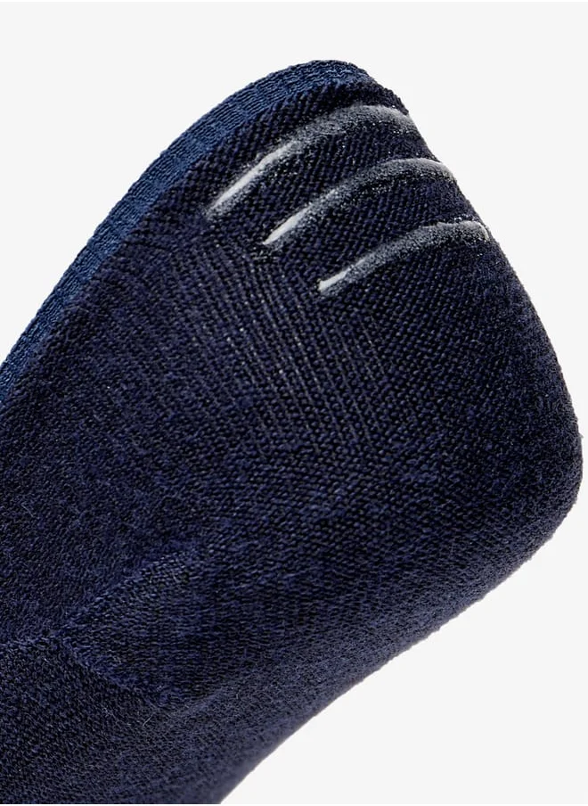 دوتشيني Men's Solid No Show Socks - Set of 3