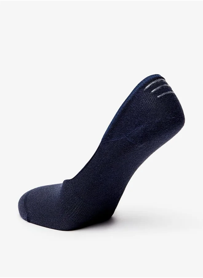 دوتشيني Men's Solid No Show Socks - Set of 3