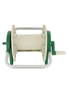 GEEPAS Geepas Mini Hose Reel- Stop Anywhere Lock Mechanism and Auto Retract Hose Reel| Compatible with 1/2" Hose upto 20 M, for Gardening| White and Green  - Image 2