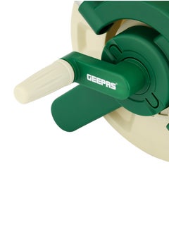 GEEPAS Geepas Mini Hose Reel- Stop Anywhere Lock Mechanism and Auto Retract Hose Reel| Compatible with 1/2" Hose upto 20 M, for Gardening| White and Green  - Image 5